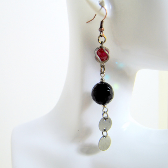 Upcycled Earrings Jewelry Parts Assemblage - Picture 2 of 2